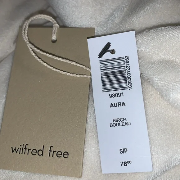 Aritzia Wilfred Free Aura Looped French Terry Hoodie Small - Picture 5 of 5